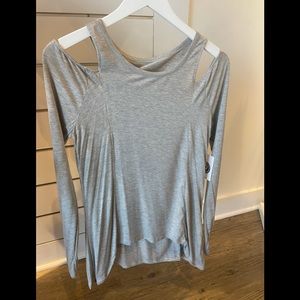 Pure Barre- Long Sleeve Cold Shoulder top